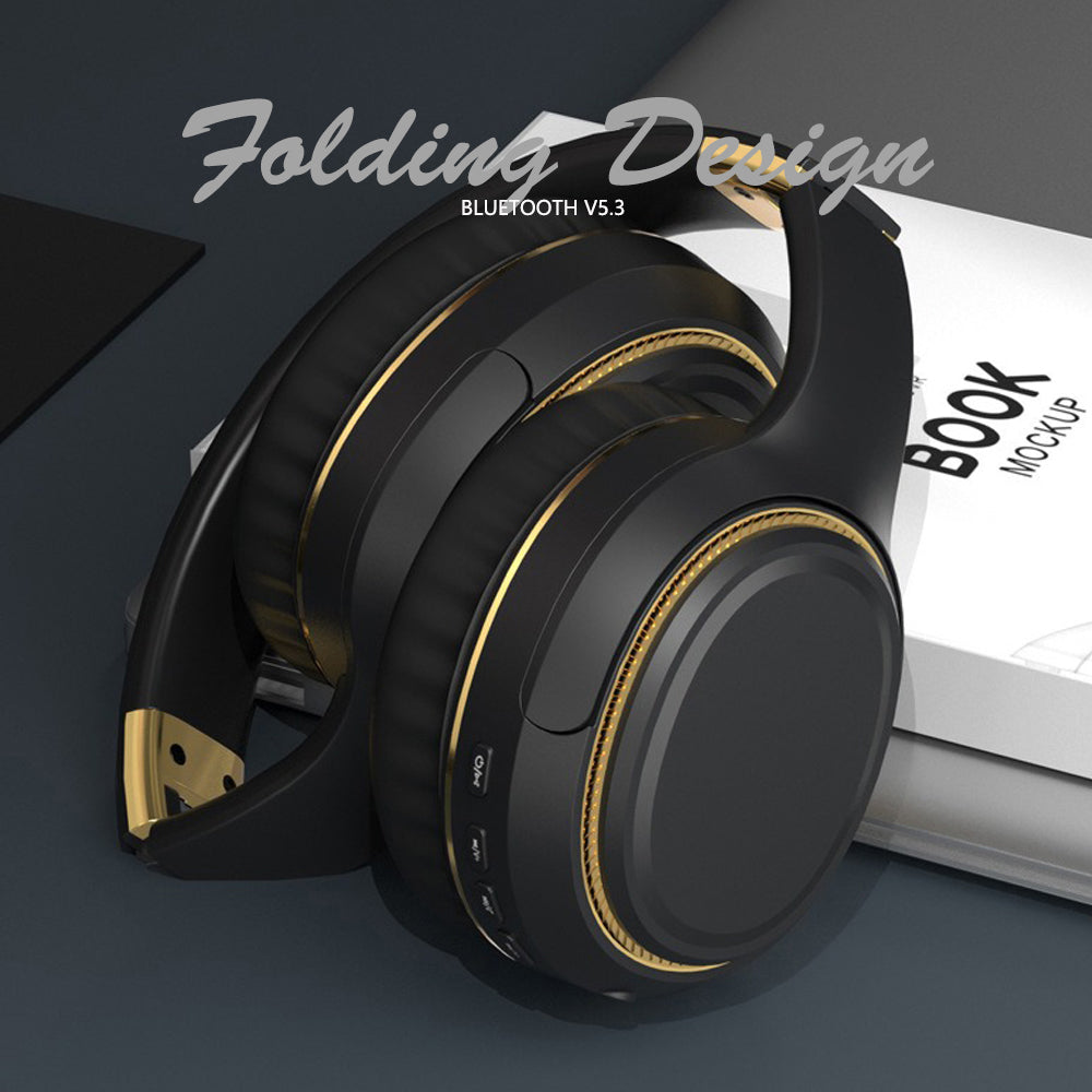 JR H6 Foldable Bluetooth 5.3 Wireless Headphone Over Ear Active Noise