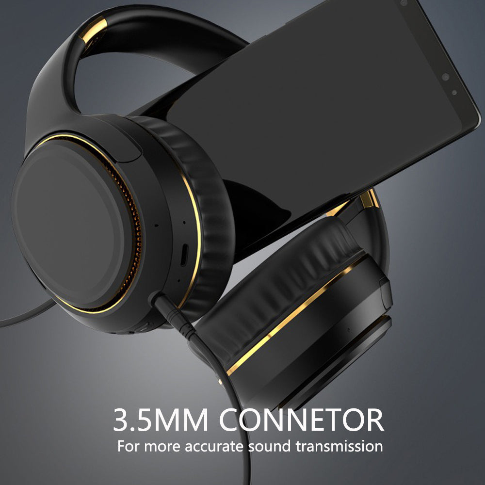 JR H6 Foldable Bluetooth 5.3 Wireless Headphone Over Ear Active Noise