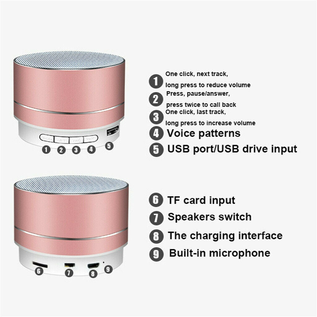 Bluetooth Speakers Portable Wireless Speaker Music Stereo… - V462-MD-98-01