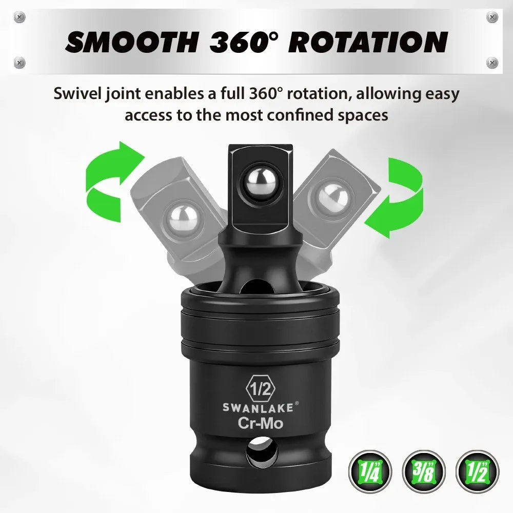 SWANLAKE 7PCS Magnetic Universal Joint Socket Adapter Set – Impact CR-V