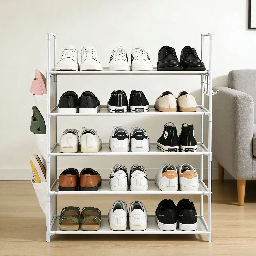 SEDY 5-Tier Shoe Rack Storage Organizer Shelf for 20–25 Pairs Bedroom Garage
