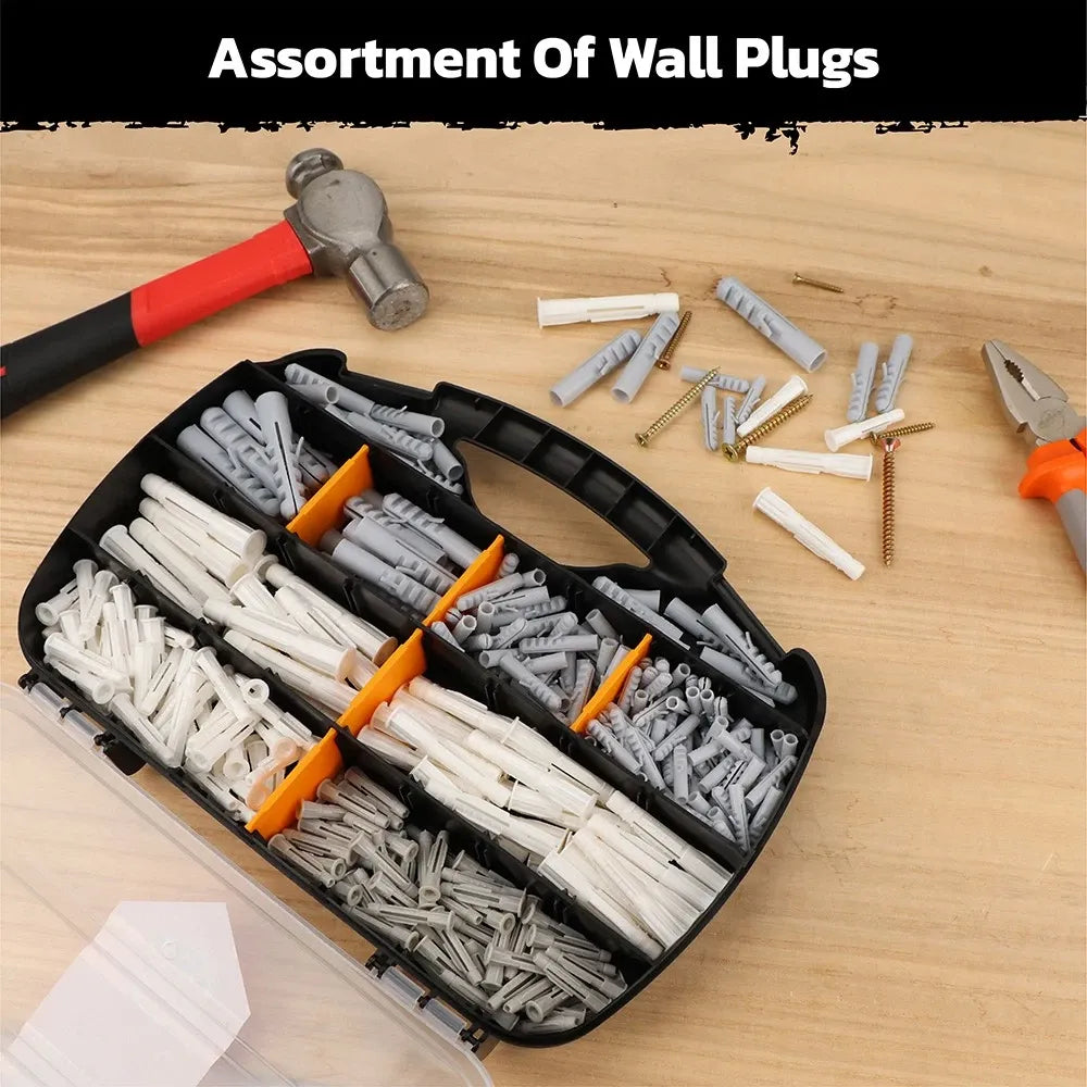 332-Pieces Self-Drywall Dilling Anchors Screws Wall Screws Drilling Required