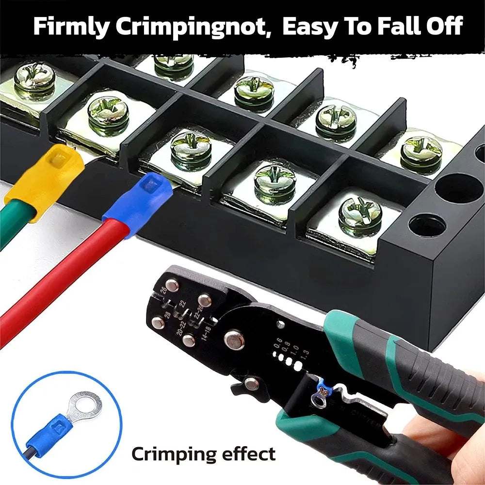 HORUSDY 308PCS Crimp Terminals Kit Ring Spade Butt Connector Set for Wiring