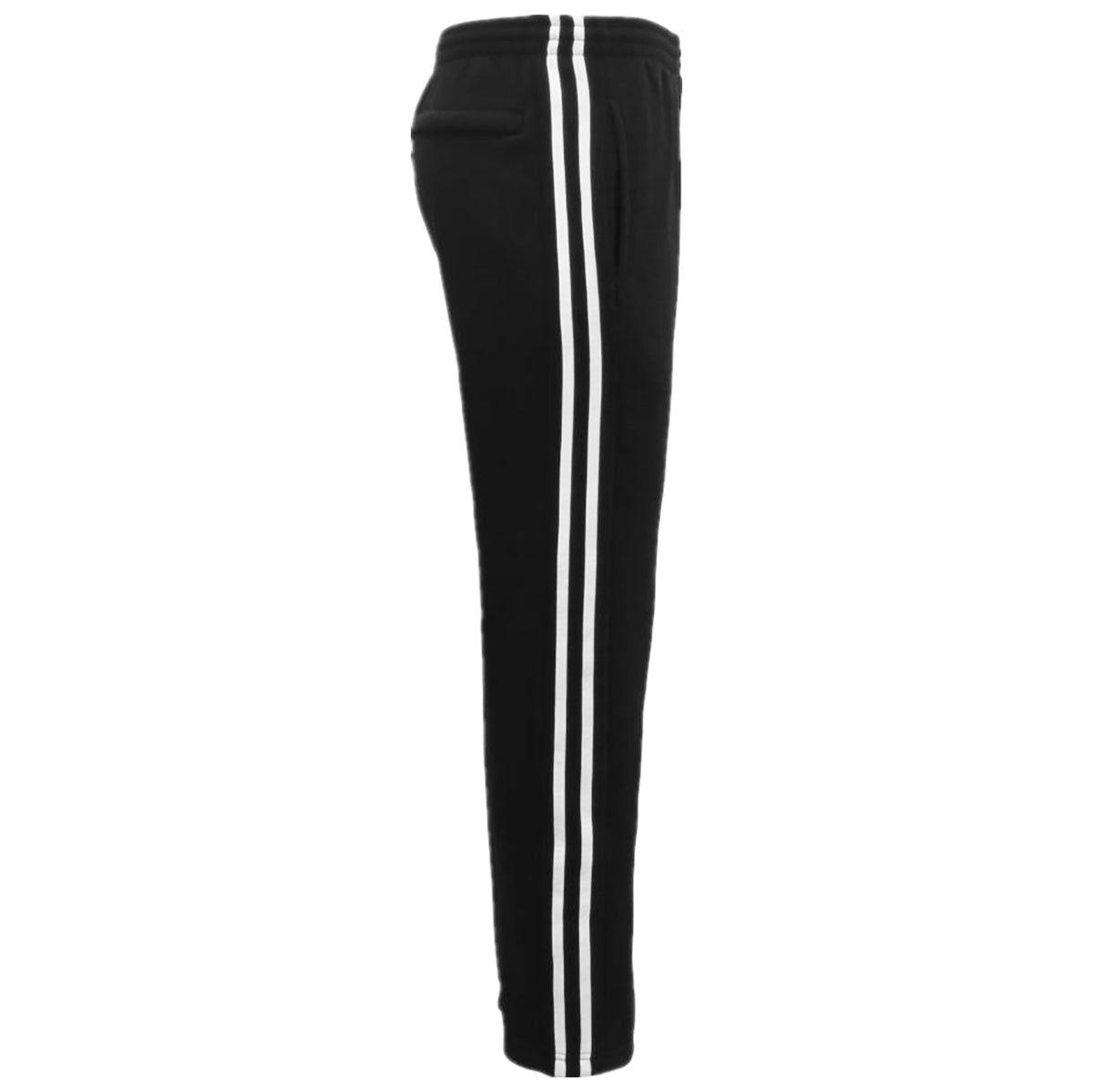 Men's Fleece Casual Sports Track Pants w Zip Pocket Striped Sweat Trousers S