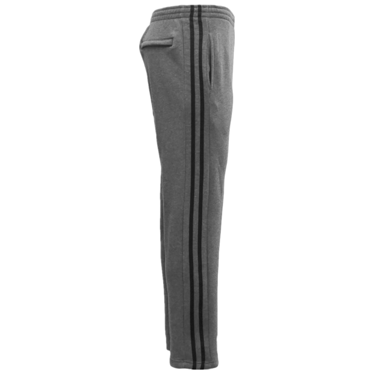 Men's Fleece Casual Sports Track Pants w Zip Pocket Striped Sweat Trousers S