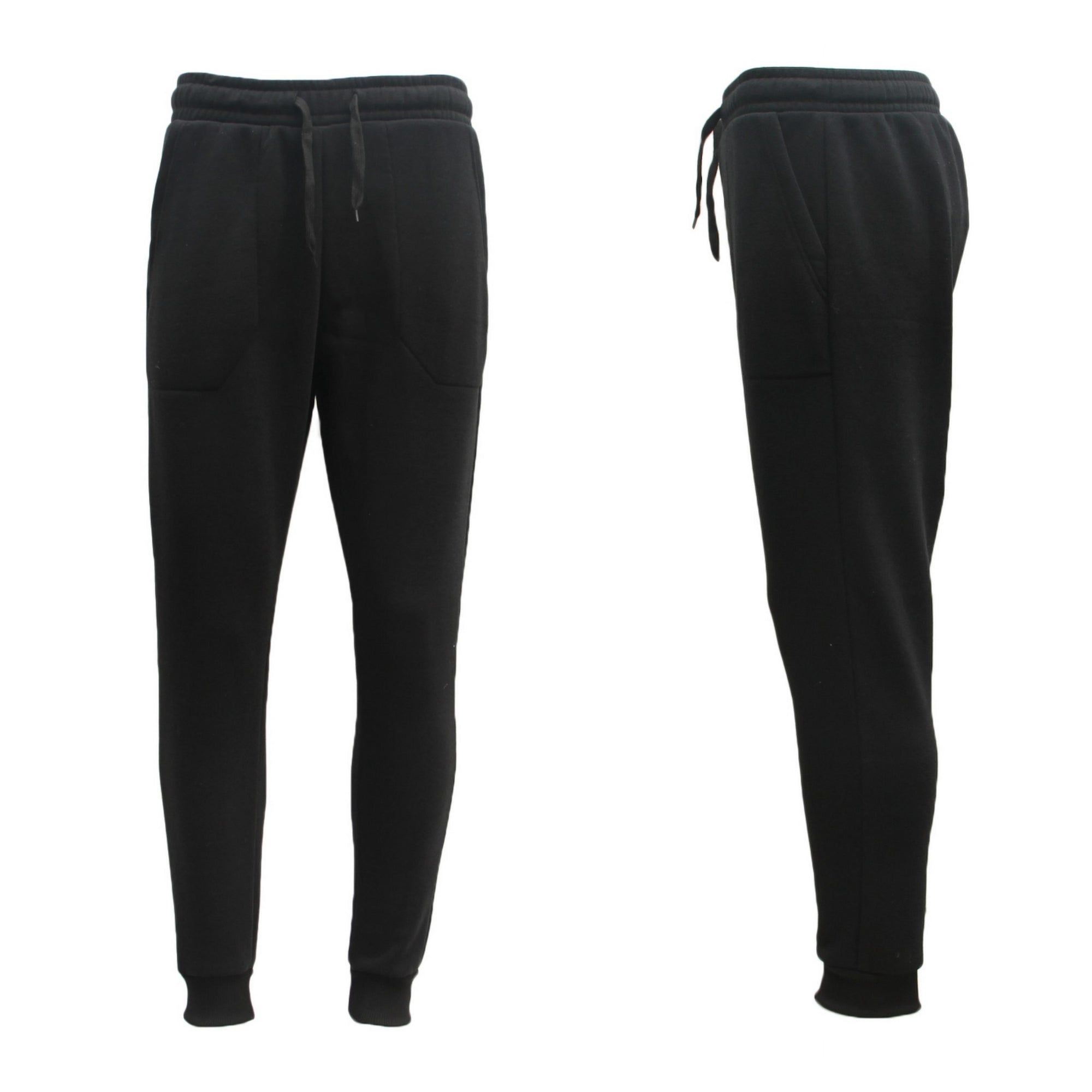 Mens Unisex Fleece Lined Sweat Track Pants Suit Casual Trackies Slim Cuff XS
