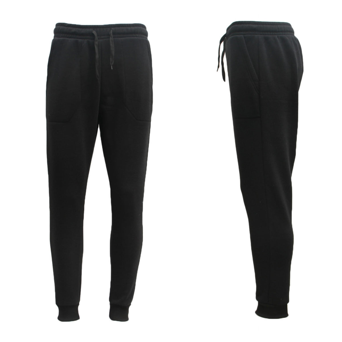 Mens Unisex Fleece Lined Sweat Track Pants Suit Casual Trackies Slim Cuff XS