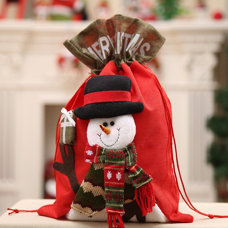 Christmas Large Jumbo Felt Santa Sack Children Xmas Gifts Candy Stocking Bag