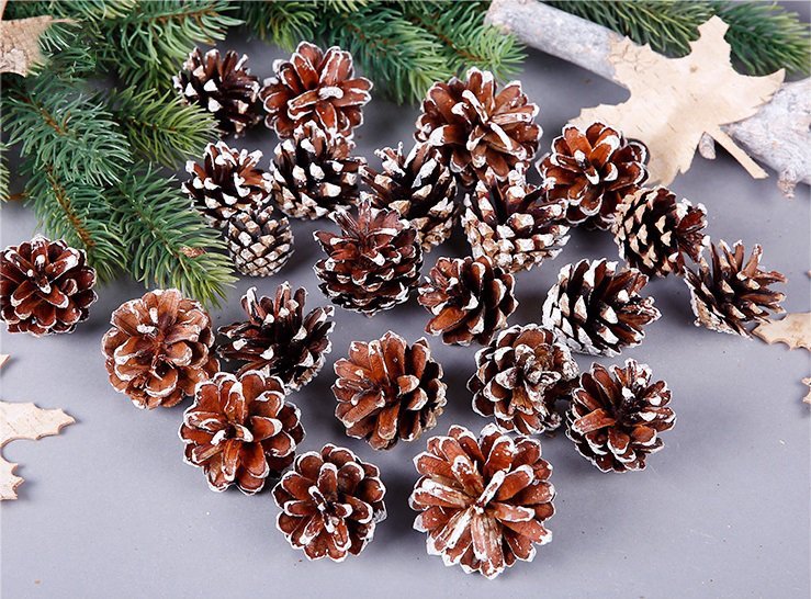 18 Christmas Natural Pine Cones Xmas Tree Hanging Home Decoration Ornament