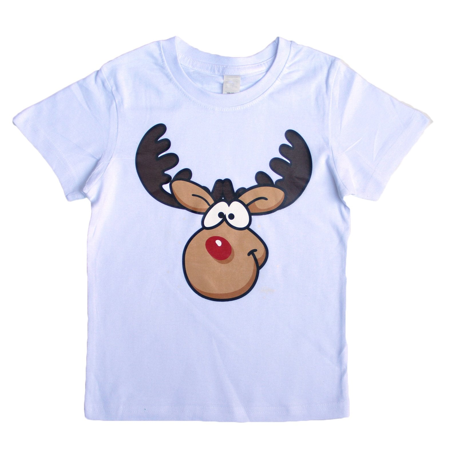 Funny Adult Christmas T - Shirt Mens Womens 100% Cotton Jolly Ugly, Reindeer