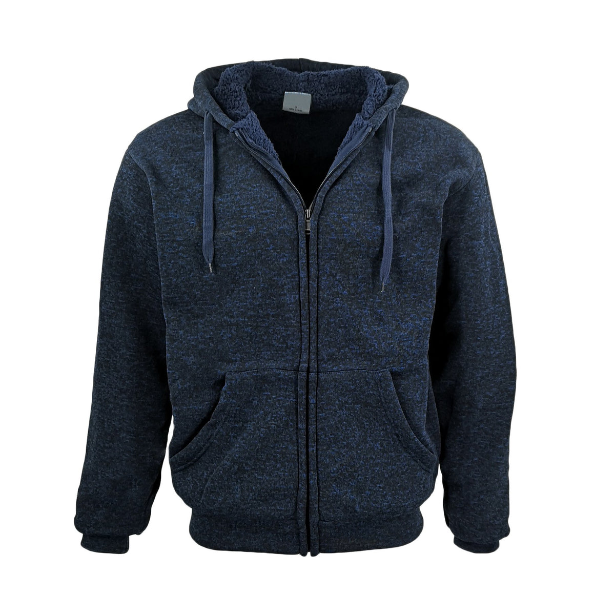 Men's Thick Zip Up Hooded Hoodie w Winter Sherpa Fur Jumper Coat Jacket