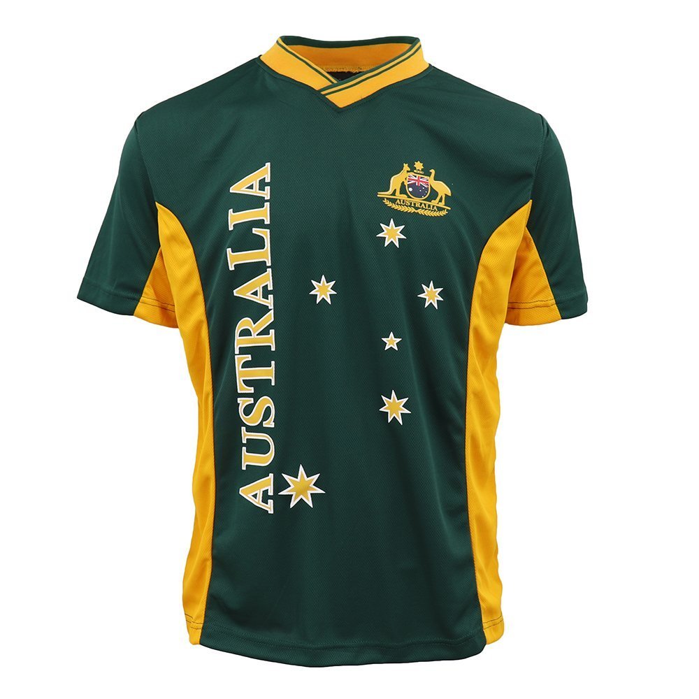 Adults Kids Men's Sports Soccer Rugby Jersy T - Shirt Australia Day Polo