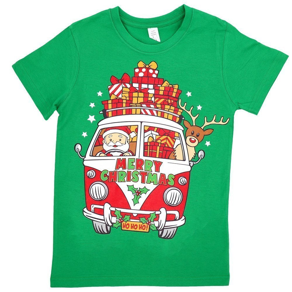 Funny Adult Christmas T - Shirt Mens Womens 100% Cotton Jolly Ugly, Santa