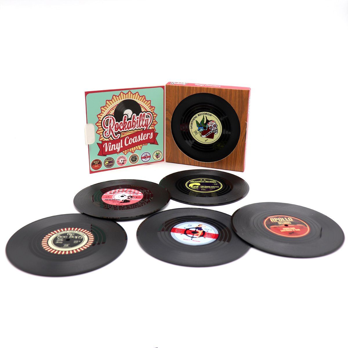 6x Creative Vinyl Record Cup Coasters Glass Drink Tableware Home D谷cor