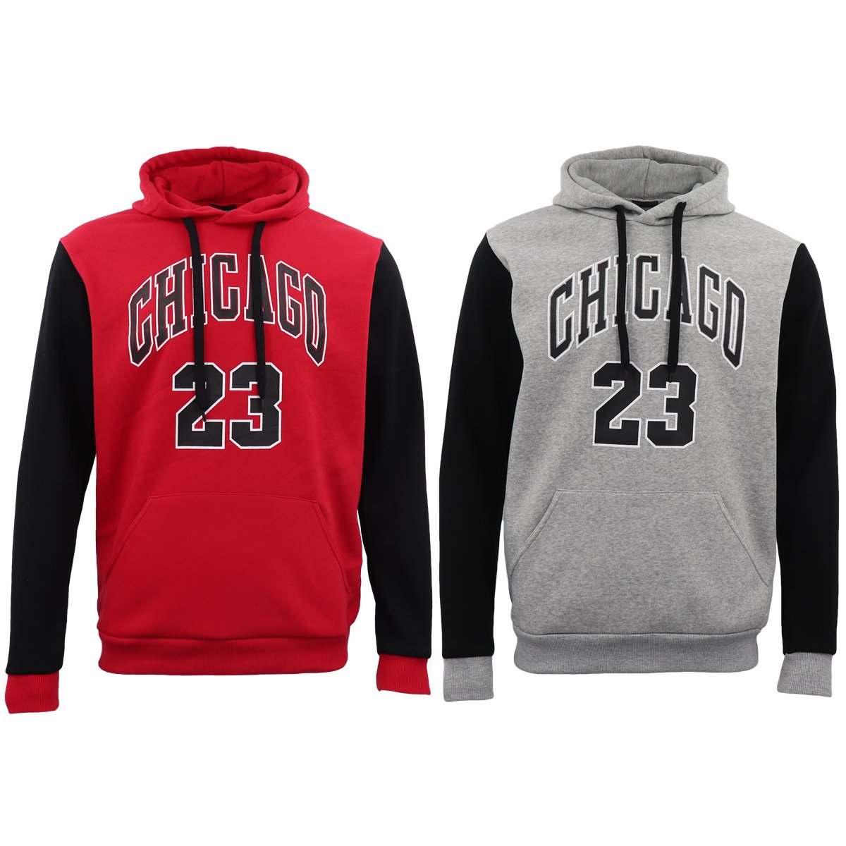 Men's Fleece Pullover Hoodie Jacket Chicago Bulls 23 Michael Jordan Sweat