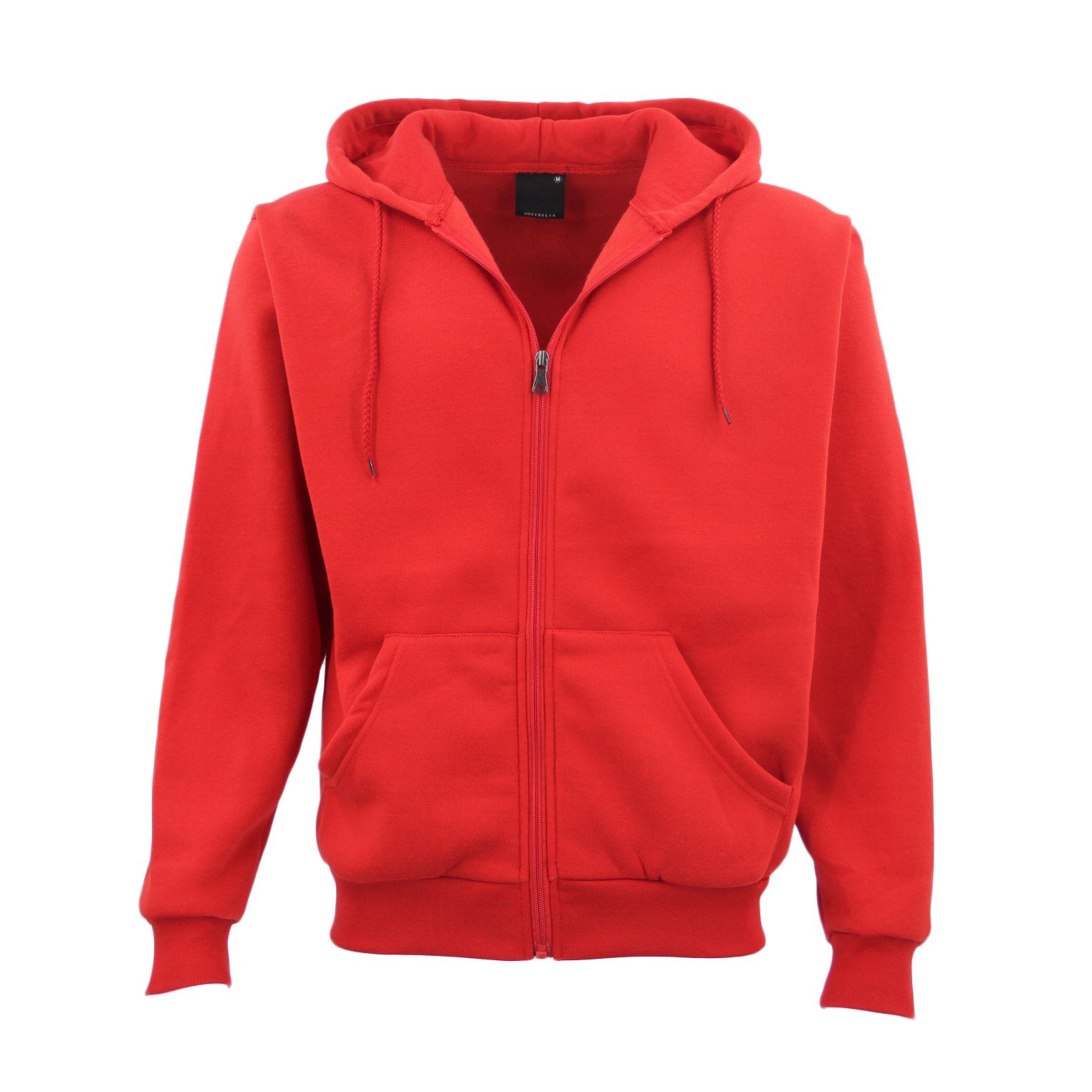 Unisex Zip Plain Fleece Hoodie Hooded Jacket Mens Sweatshirt Jumper XS - 8XL
