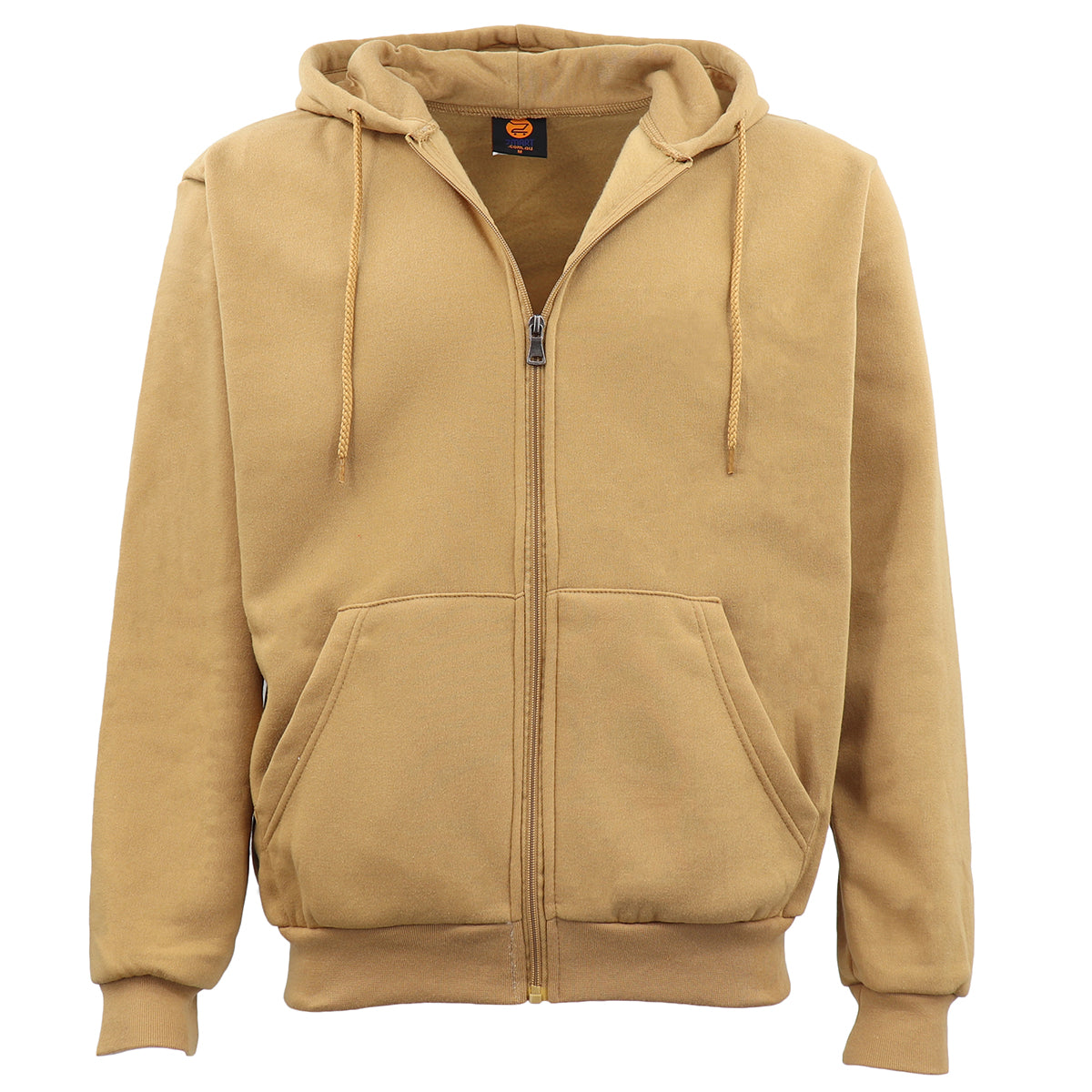 Unisex Zip Plain Fleece Hoodie Hooded Jacket Mens Sweatshirt Jumper XS - 8XL