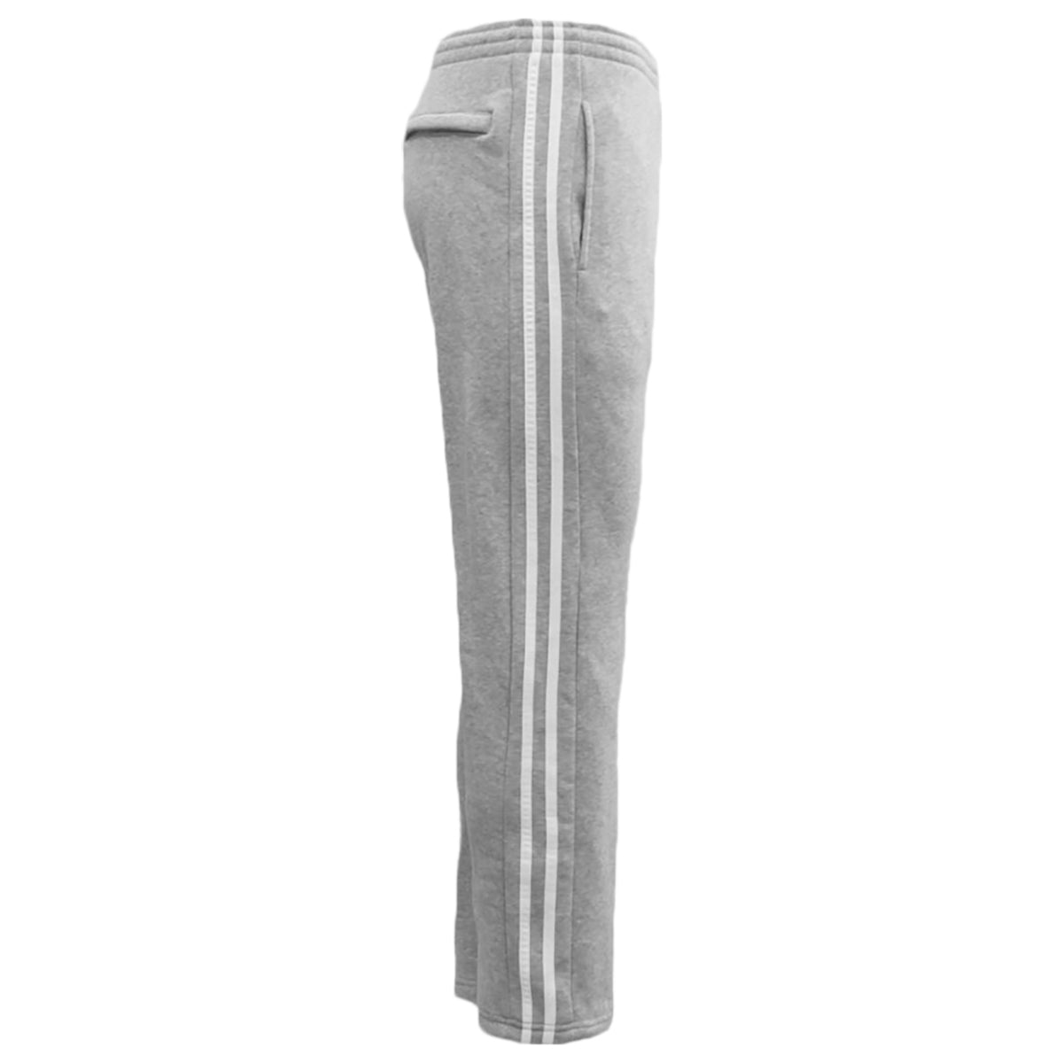Men's Fleece Casual Sports Track Pants w Zip Pocket Striped Sweat Trousers S