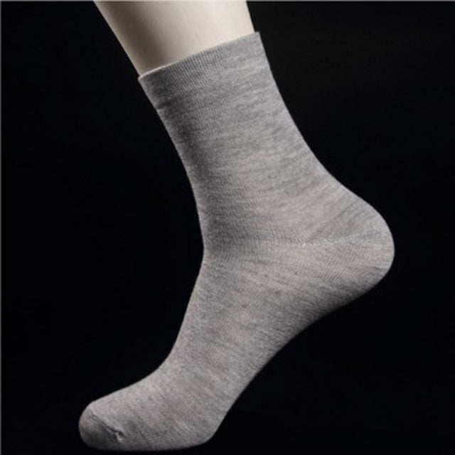 10 Pairs Mens Womens Breathable Crew Length Socks Work Business Cushion Grey