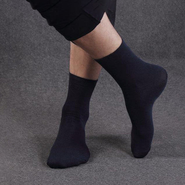 10 Pairs Men's Women's Cotton Breathable Crew Length Socks Work Business