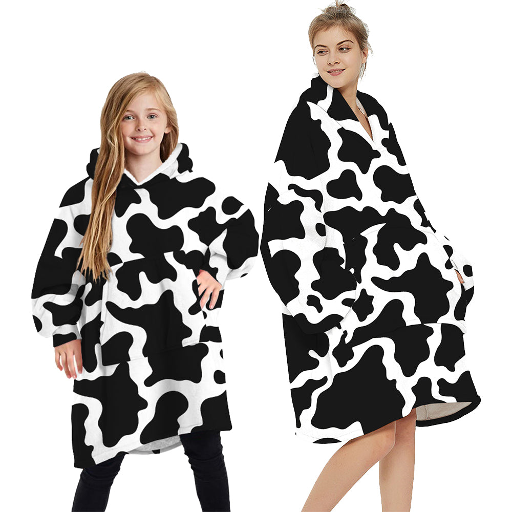 Oversized Soft Pullover Plain Hoodie Warm Fleece Blanket Plush Winter