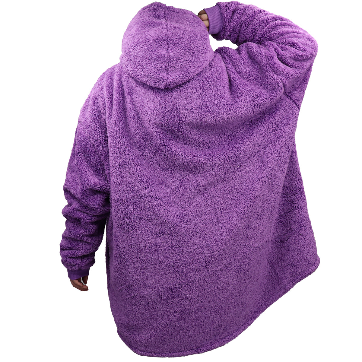 Oversized Soft Pullover Plain Hoodie Warm Fleece Blanket Plush Winter