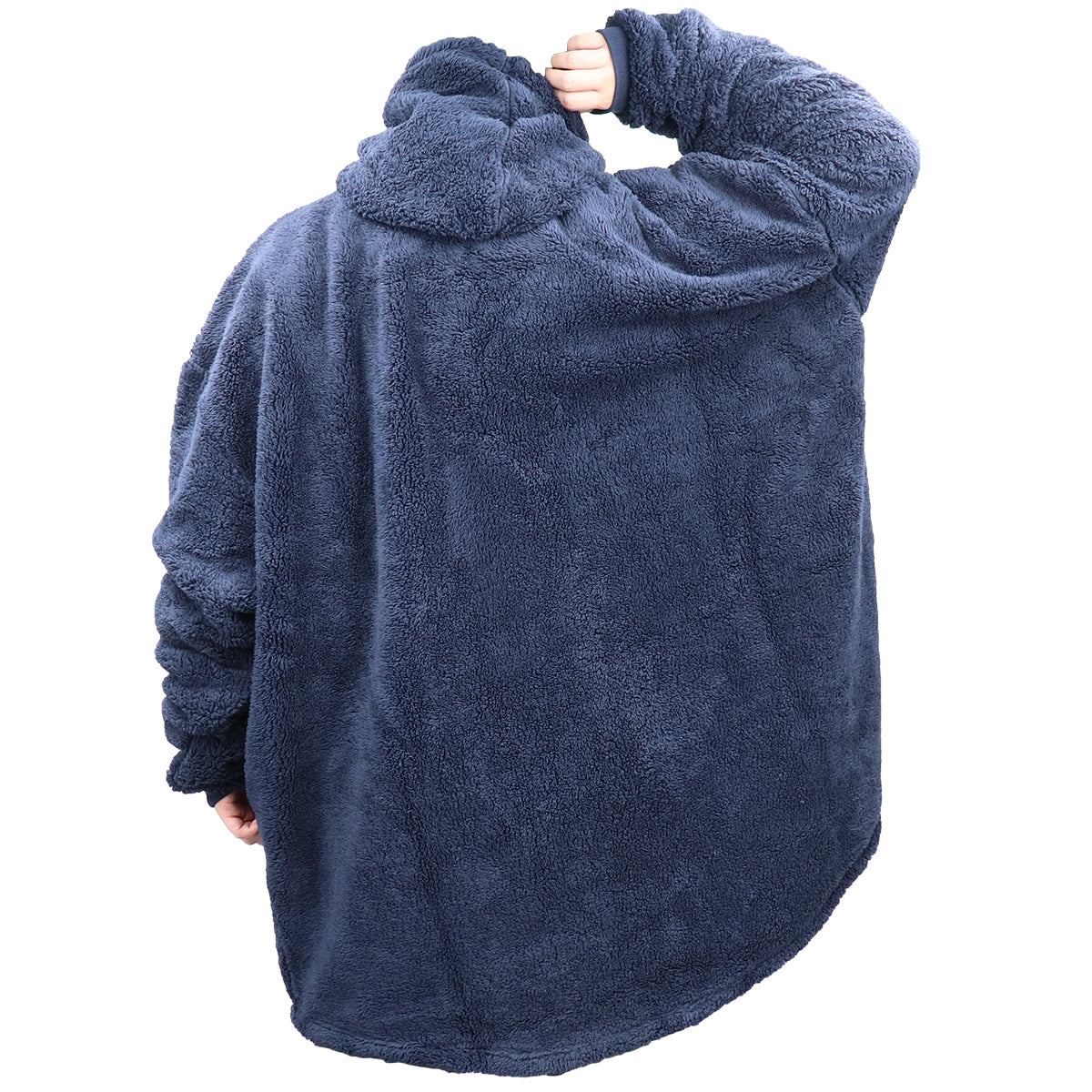 Oversized Soft Pullover Plain Hoodie Warm Fleece Blanket Plush Winter