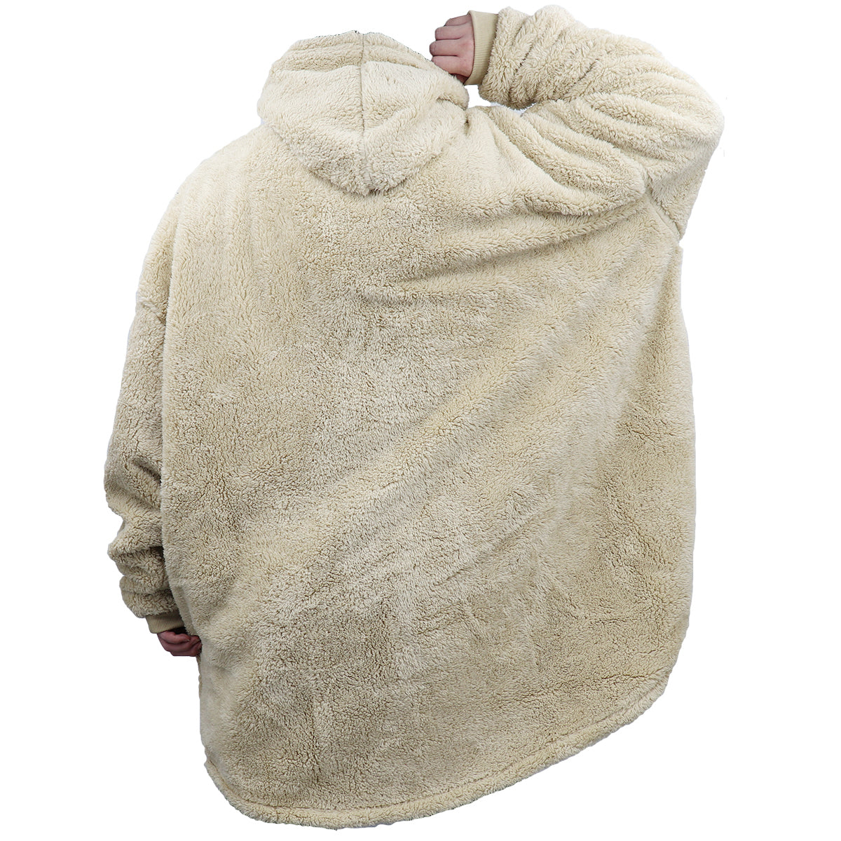 Oversized Soft Pullover Plain Hoodie Warm Fleece Blanket Plush Winter