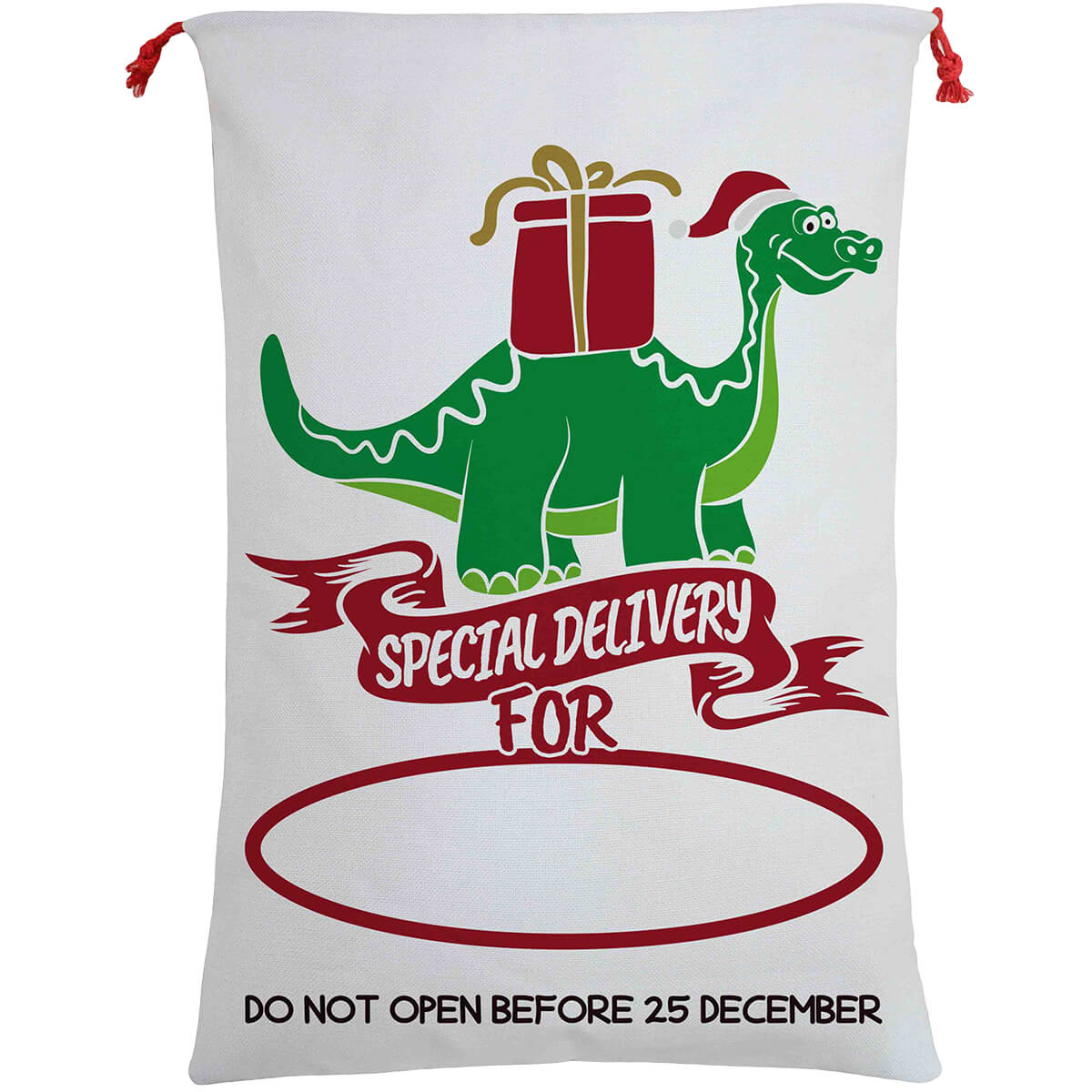 Large Christmas XMAS Hessian Santa Sack Stocking Bag Reindeer Children Gifts
