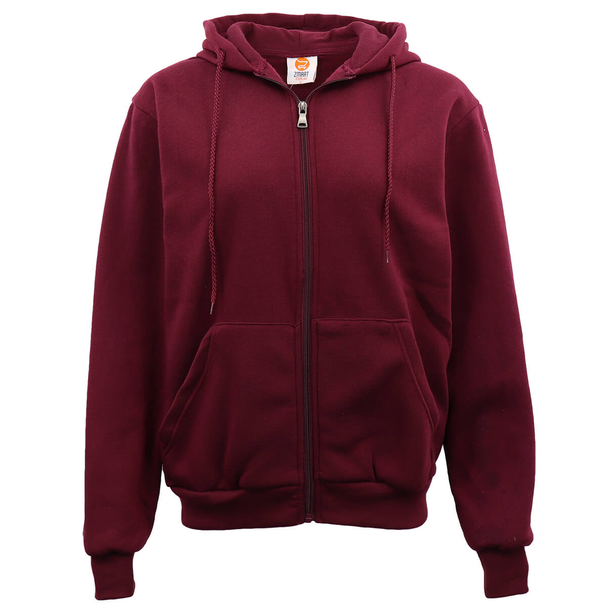 Unisex Zip Plain Fleece Hoodie Hooded Jacket Mens Sweatshirt Jumper XS - 8XL