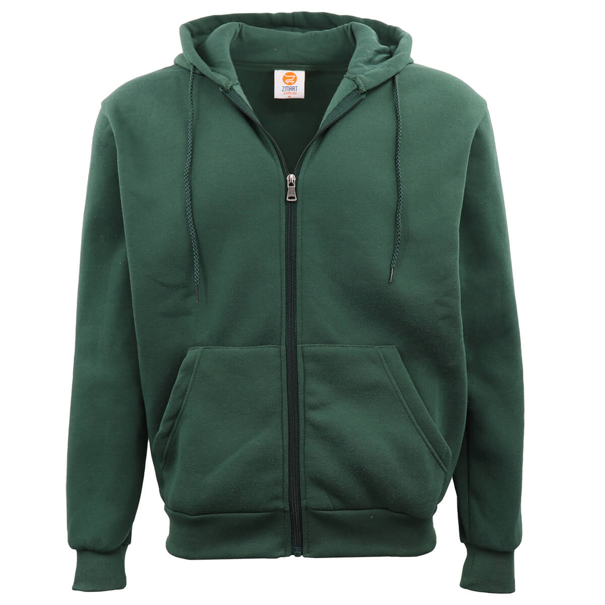 Unisex Zip Plain Fleece Hoodie Hooded Jacket Mens Sweatshirt Jumper XS - 8XL