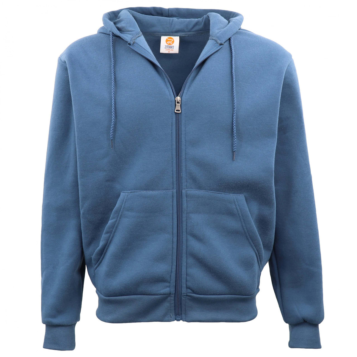 Unisex Zip Plain Fleece Hoodie Hooded Jacket Mens Sweatshirt Jumper XS - 8XL