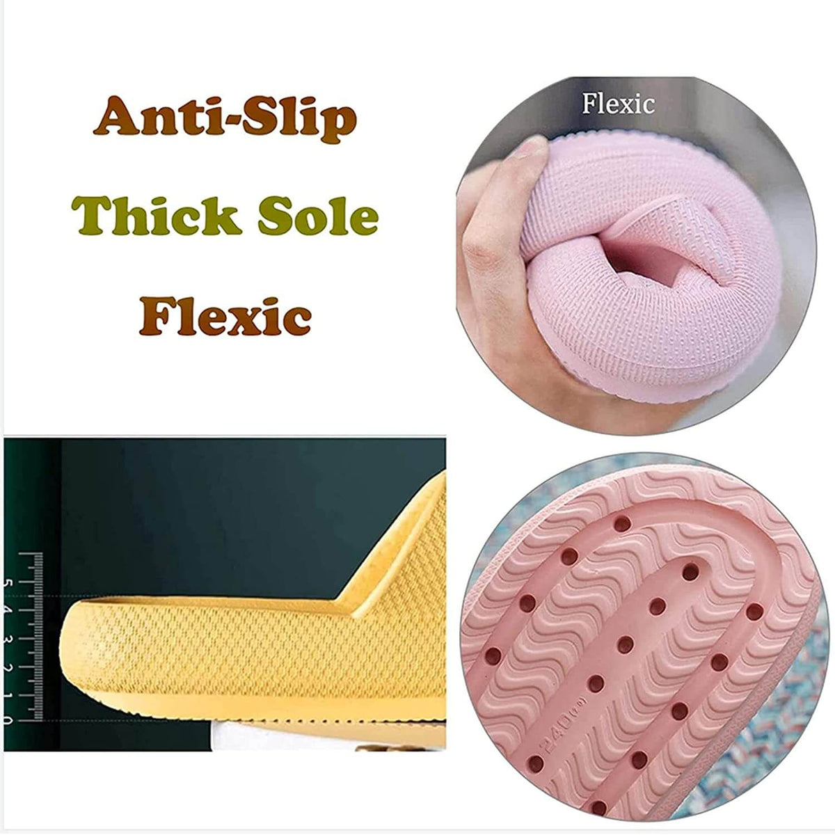 Pillow Slides Sandals Non - Slip Ultra Soft Slippers Cloud Shower EVA Home