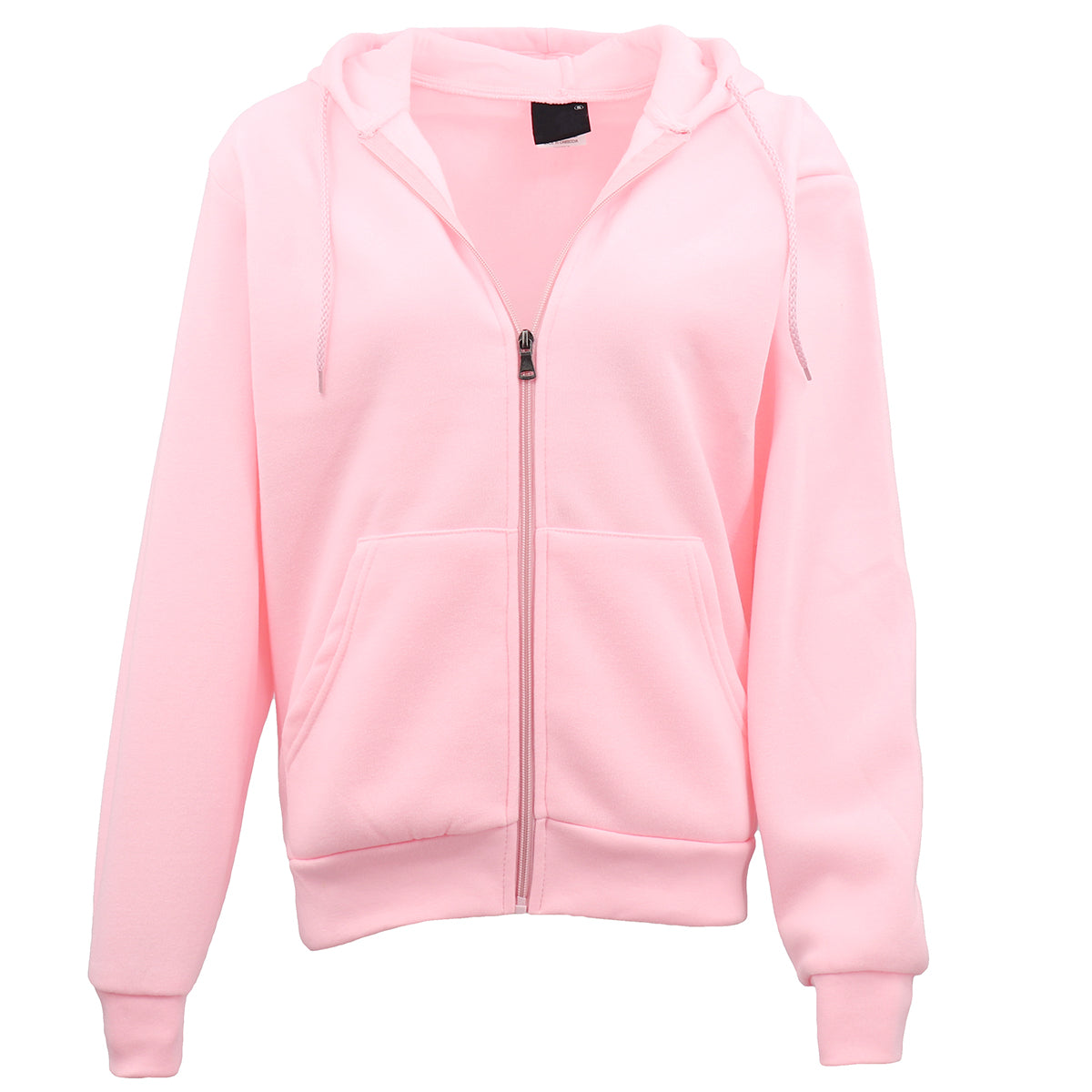 Unisex Zip Plain Fleece Hoodie Hooded Jacket Mens Sweatshirt Jumper XS - 8XL