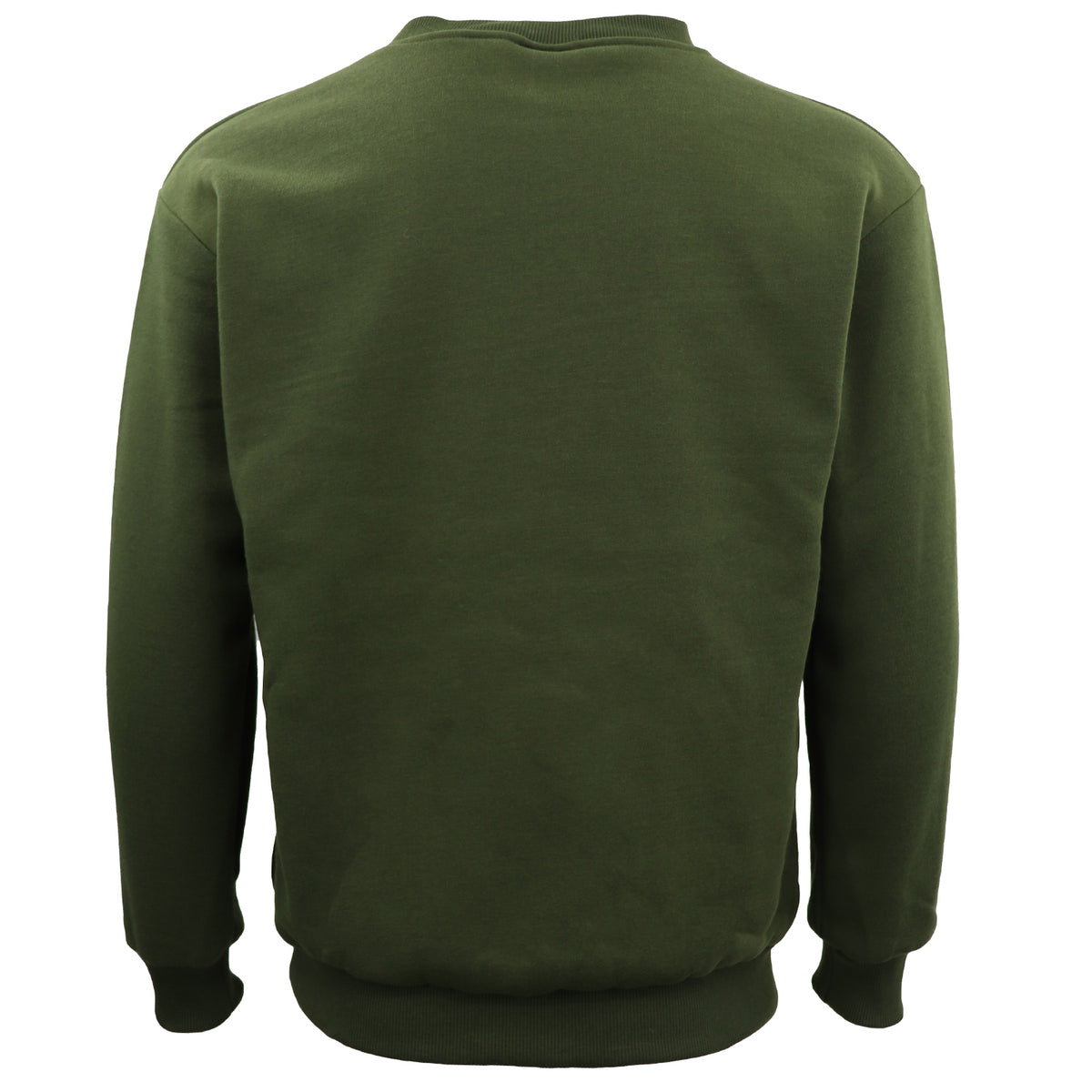 Unisex Plain Pullover Fleece Jumper Mens Long Sleeve Crew Neck Sweater, White