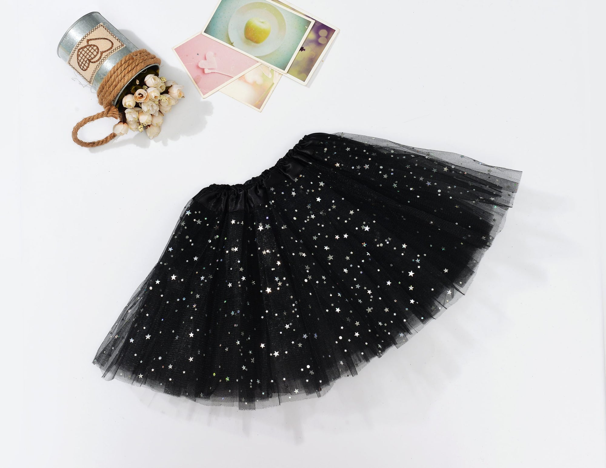 Sequin Tulle Tutu Skirt Ballet Kids Princess Dressup Party Baby Girls Dance