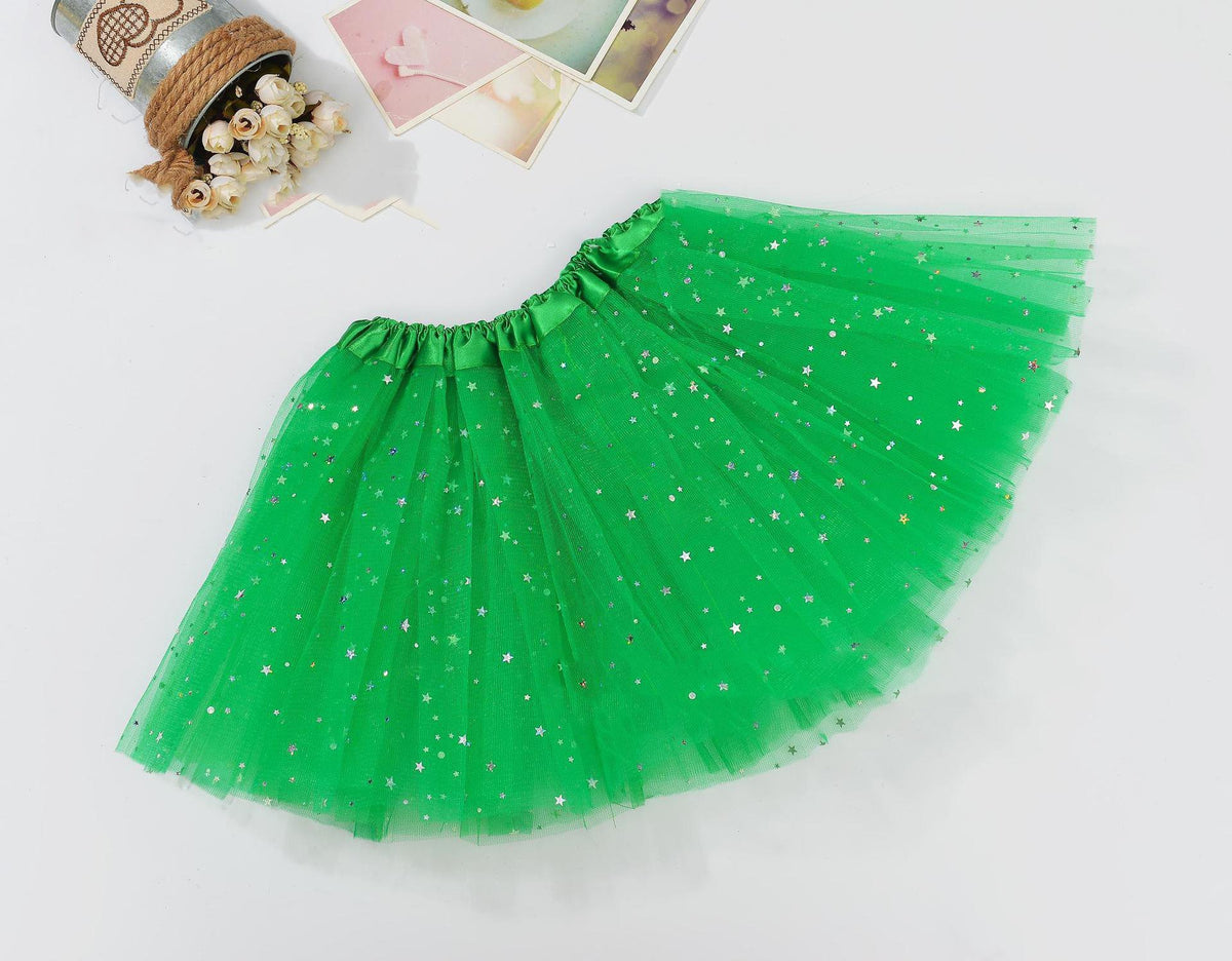 Sequin Tulle Tutu Skirt Ballet Kids Princess Dressup Party Baby Girls Dance