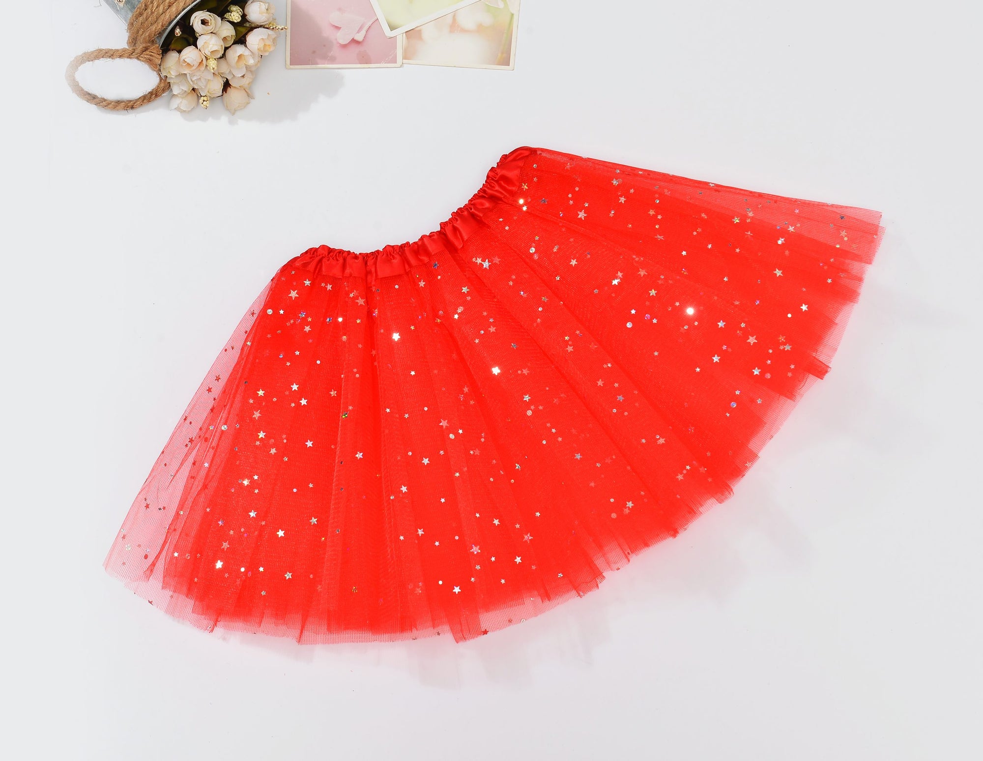 Sequin Tulle Tutu Skirt Ballet Kids Princess Dressup Party Baby Girls Dance