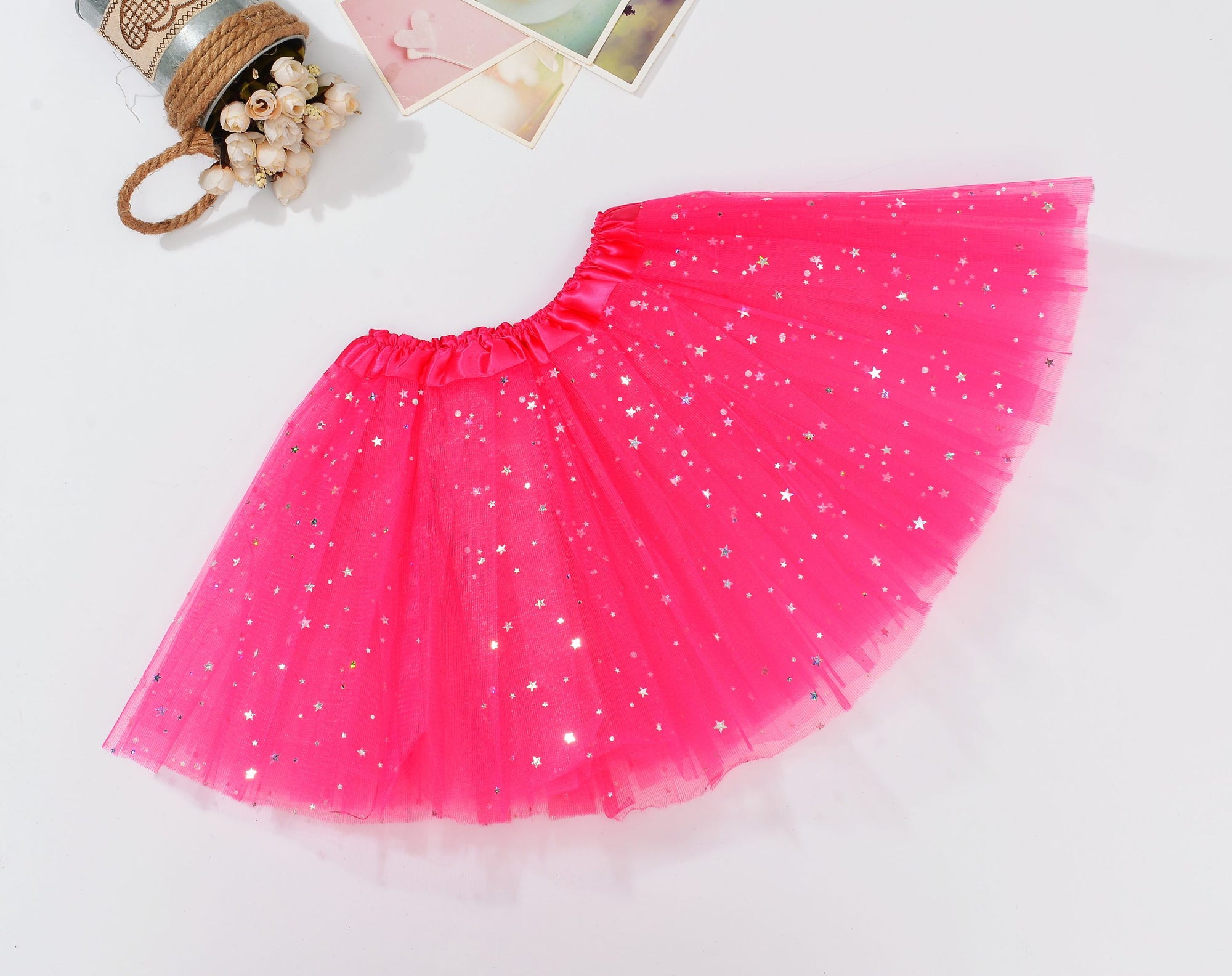 Sequin Tulle Tutu Skirt Ballet Kids Princess Dressup Party Baby Girls Dance