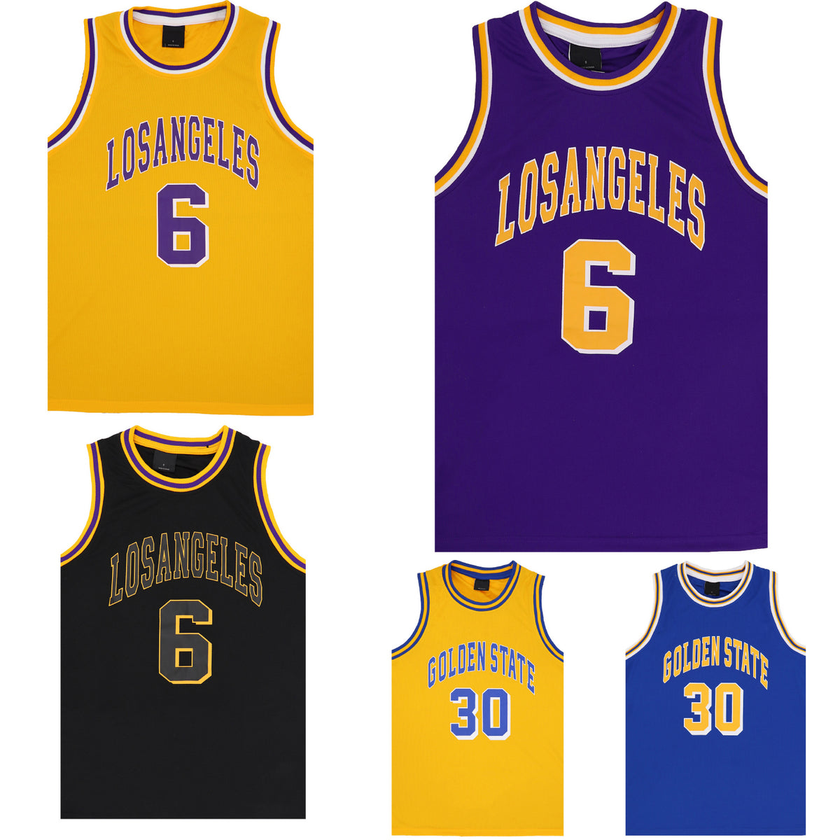 Kid's Basketball Jersey Tank Boys Sports T - Shirt Singlet Tops Los Angeles
