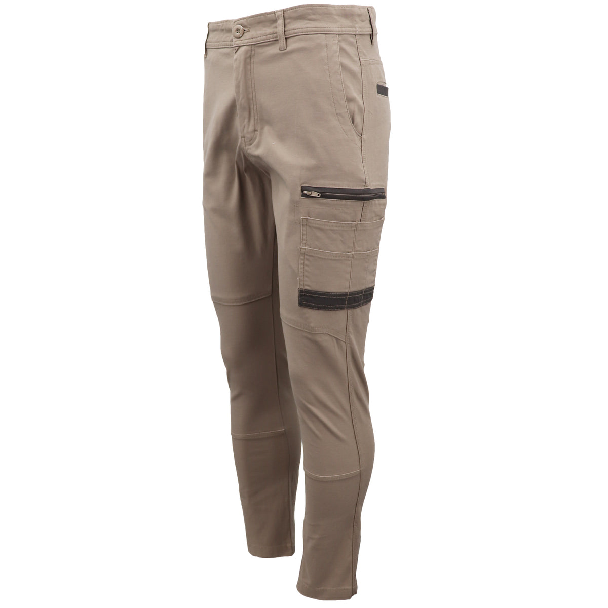 Men's Cotton Drill Cargo Work Pants UPF 50+ 13 Pockets Tradies Workwear