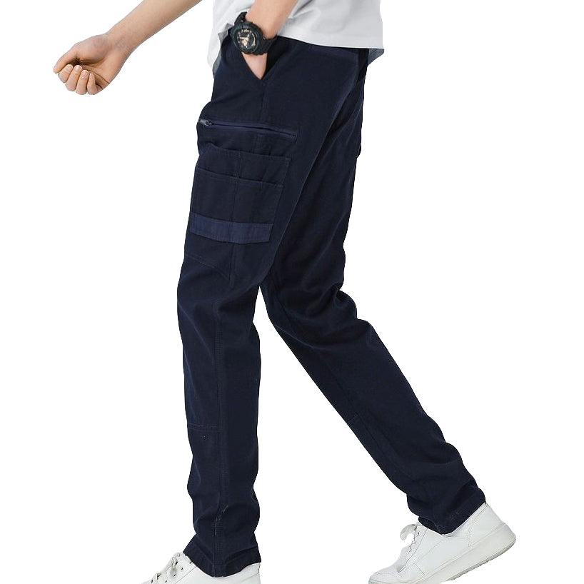 Men's Cotton Drill Cargo Work Pants UPF 50+ 13 Pockets Tradies Workwear