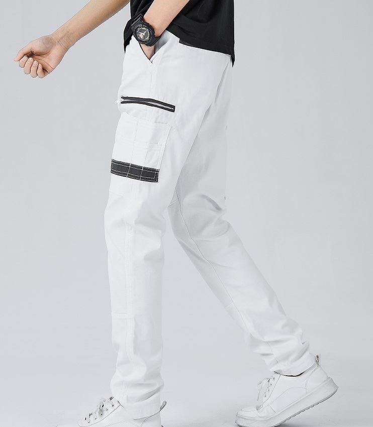Men's Cotton Drill Cargo Work Pants UPF 50+ 13 Pockets Tradies Workwear