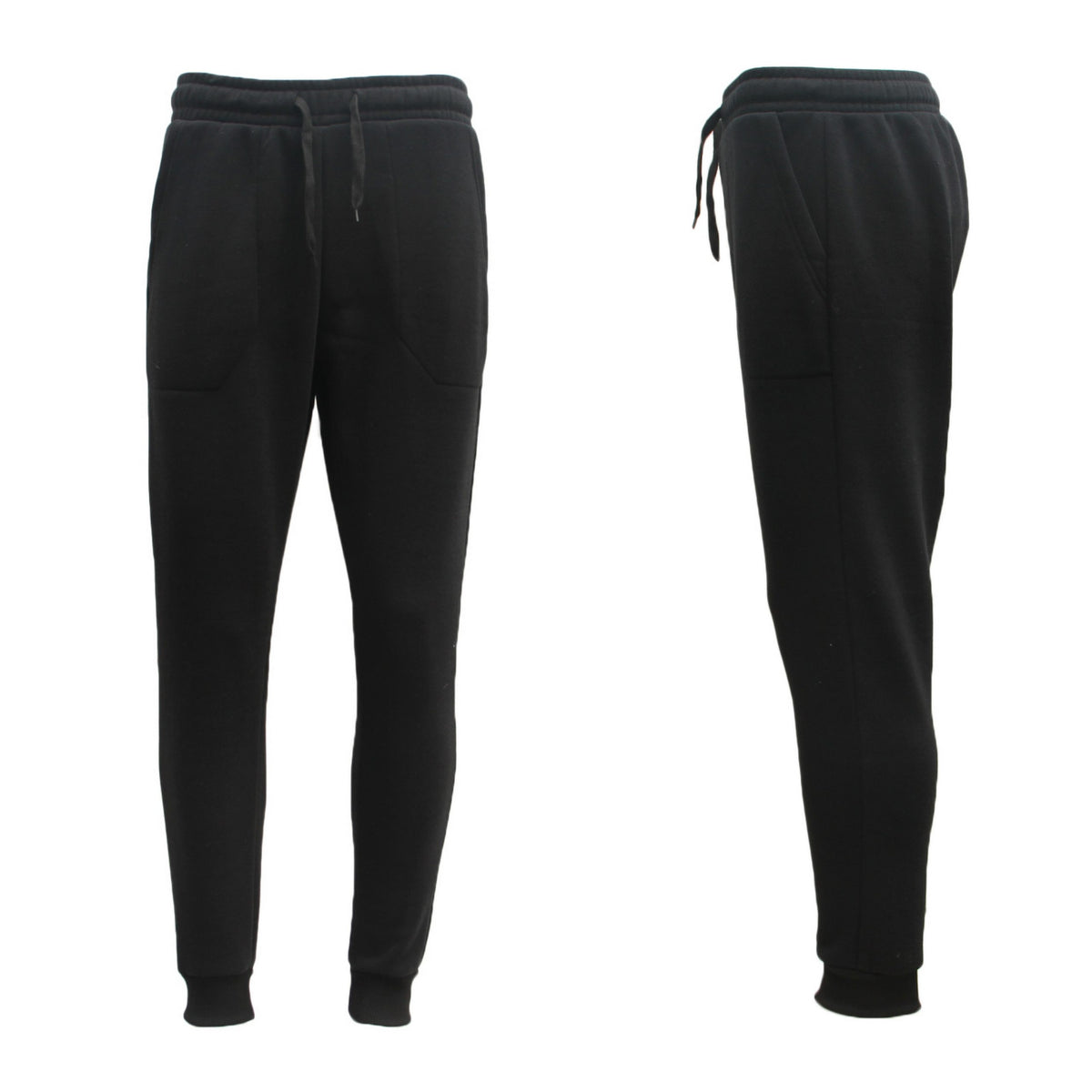 Mens Unisex Fleece Lined Sweat Track Pants Suit Casual Trackies Slim Cuff XS