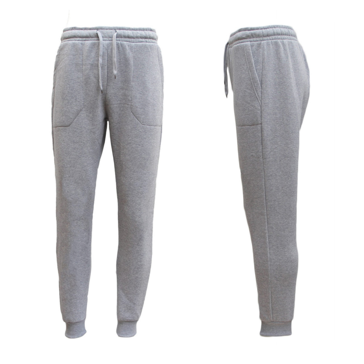 Mens Unisex Fleece Lined Sweat Track Pants Suit Casual Trackies Slim Cuff XS