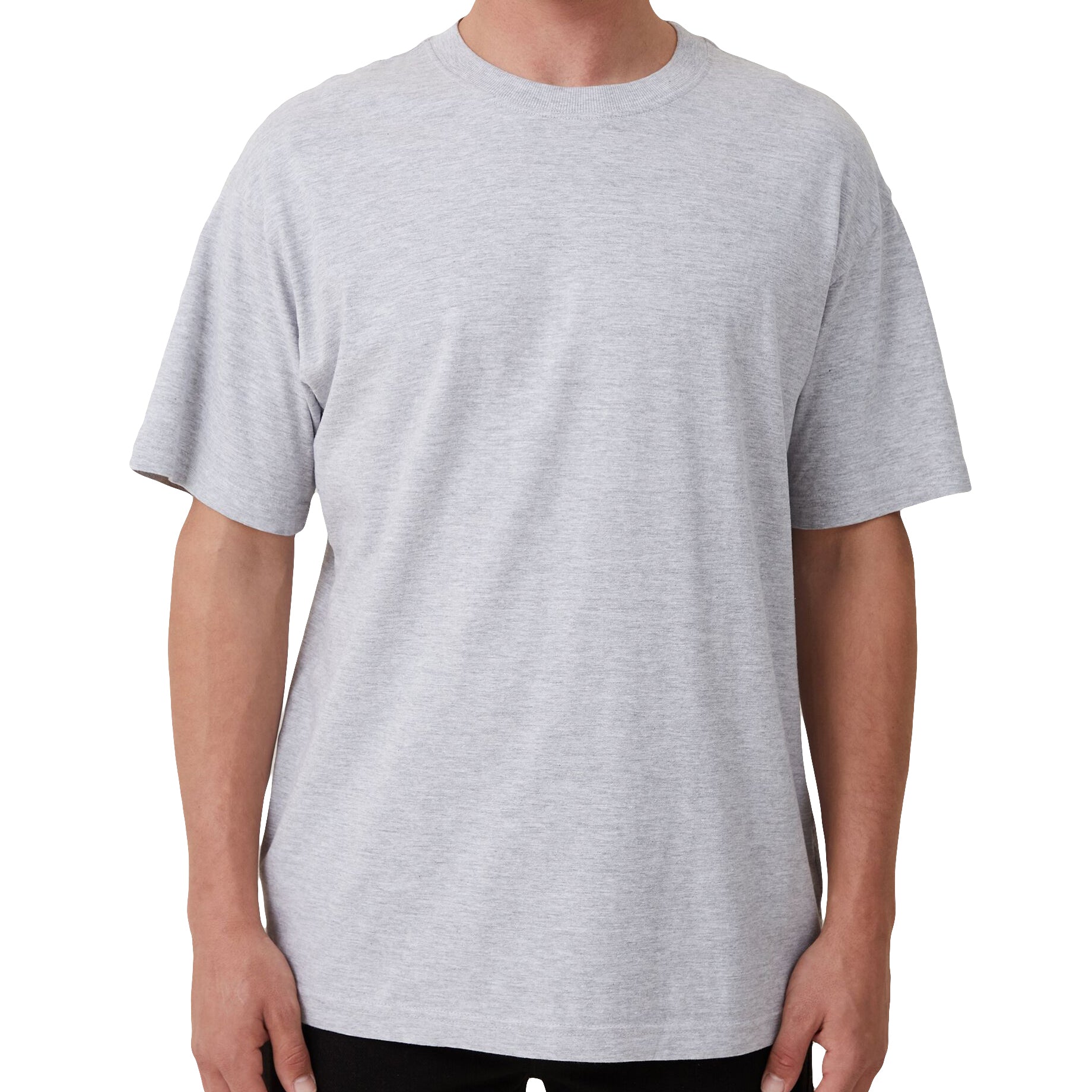 Adult 100% Cotton T - Shirt Unisex Men's Basic Plain Blank Crew Tee Tops