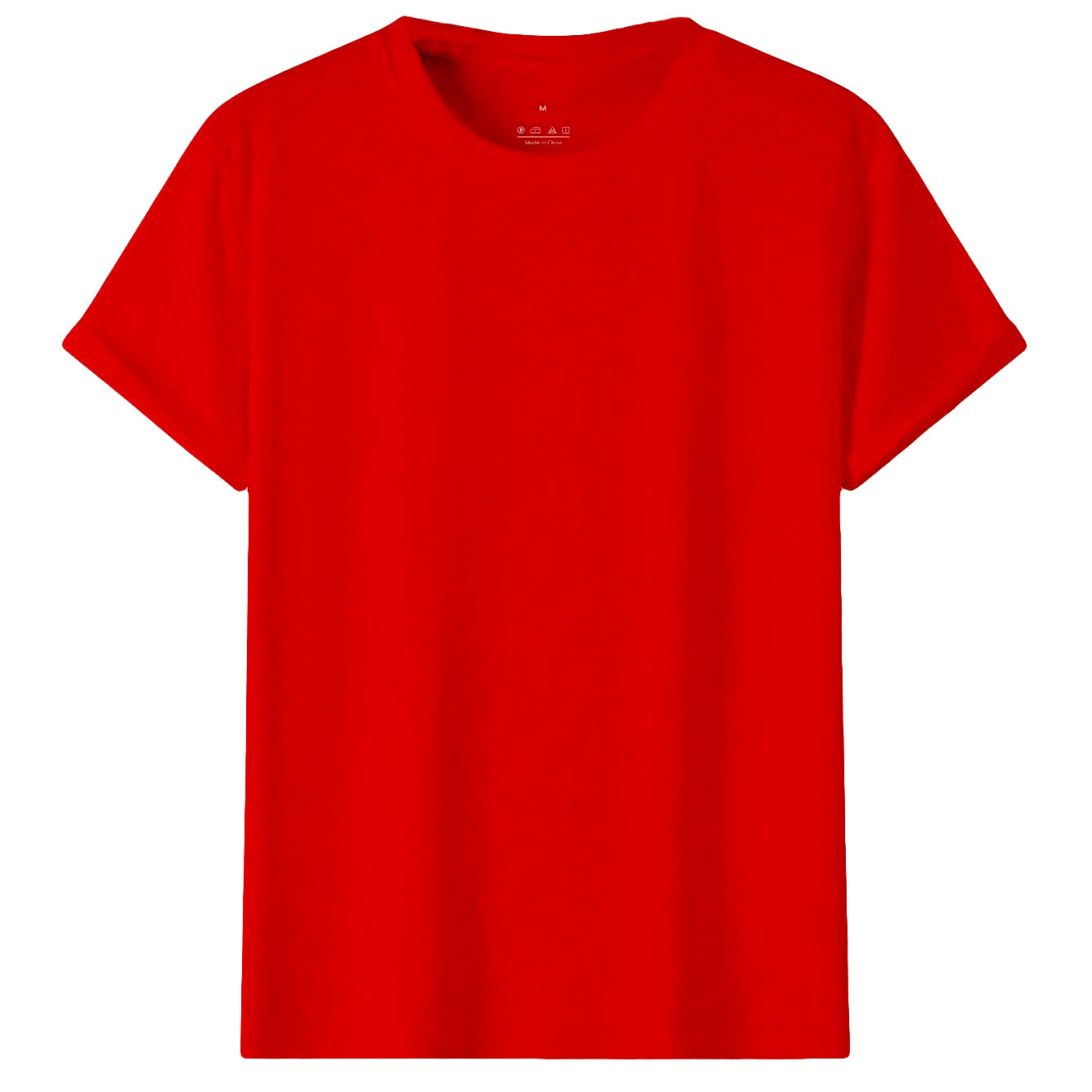Adult 100% Cotton T - Shirt Unisex Men's Basic Plain Blank Crew Tee Tops