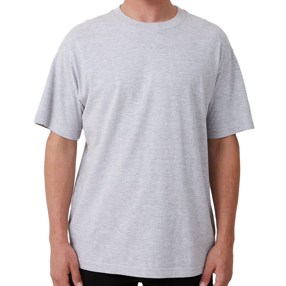 Adult 100% Cotton T - Shirt Unisex Men's Basic Plain Blank Crew Tee Tops