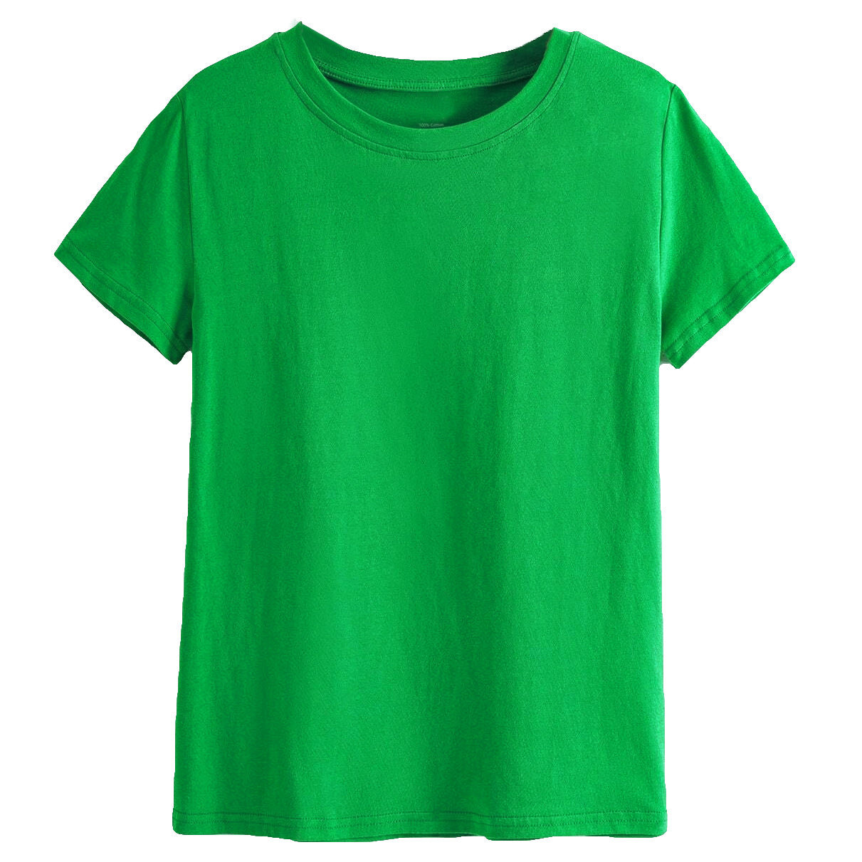 Adult 100% Cotton T - Shirt Unisex Men's Basic Plain Blank Crew Tee Tops