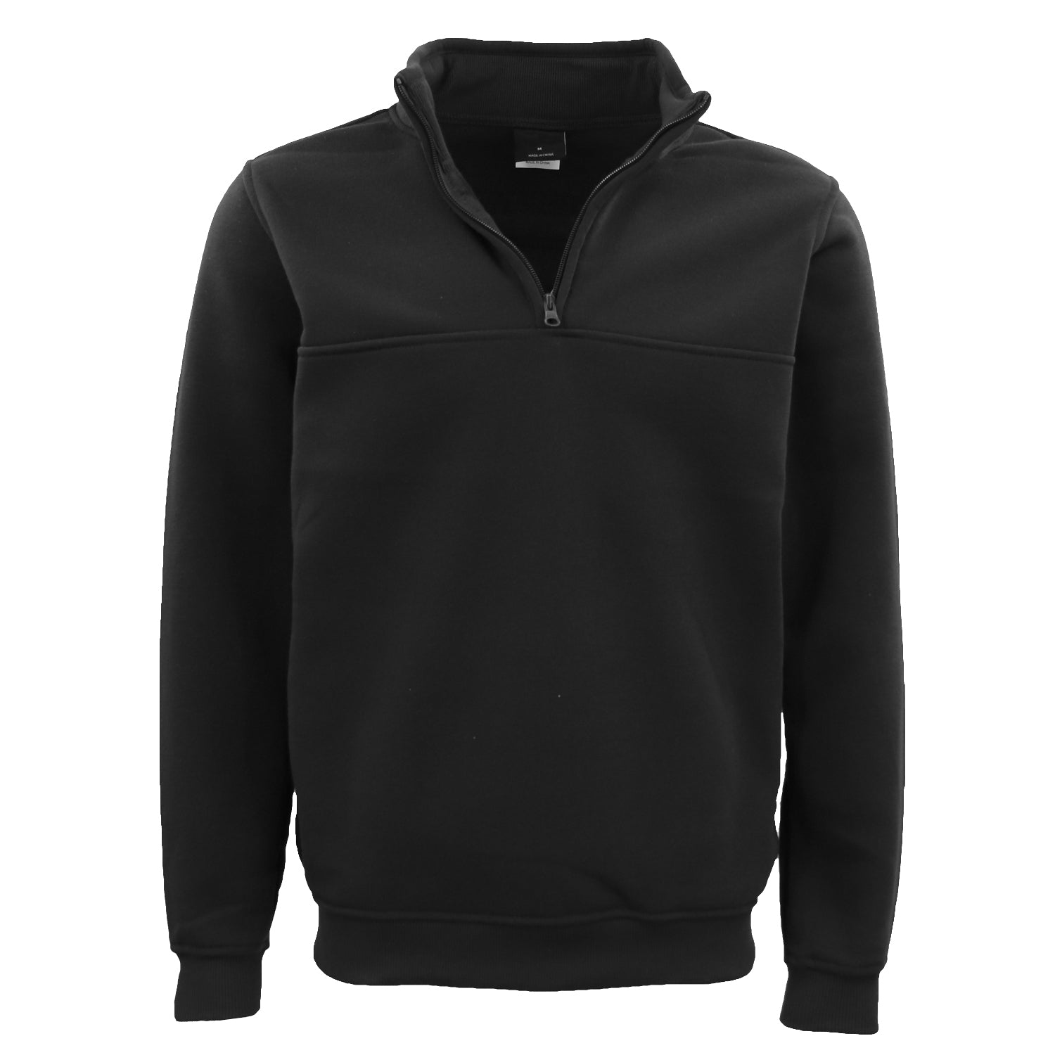 Men's Unisex Adult Half - Zip Fleece Jumper Pullover Stand Collar Jacket